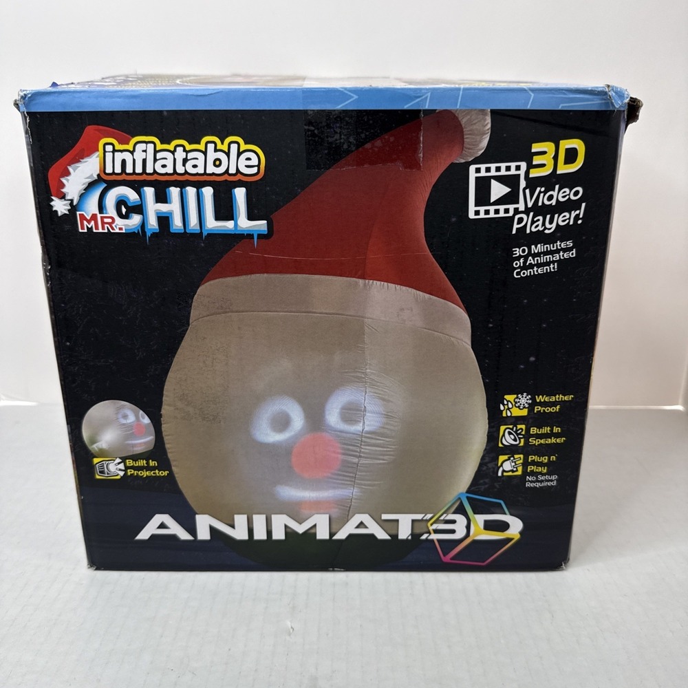 ANIMAT3D Inflatable Mr. Chill Talking Animated Inflatable Snowman Speaker Tested